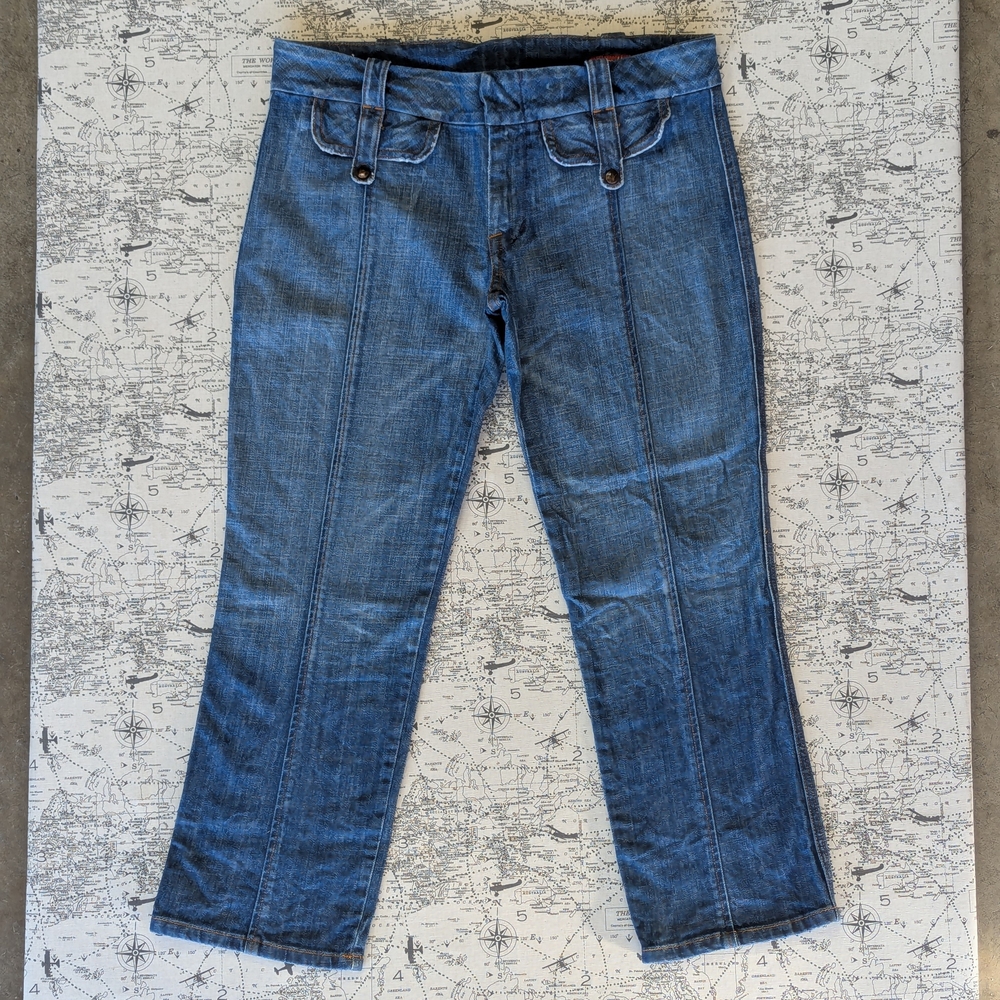 Citizens Of Humanity Y2K Medium Wash Cropped Low Rise Denim Size 31